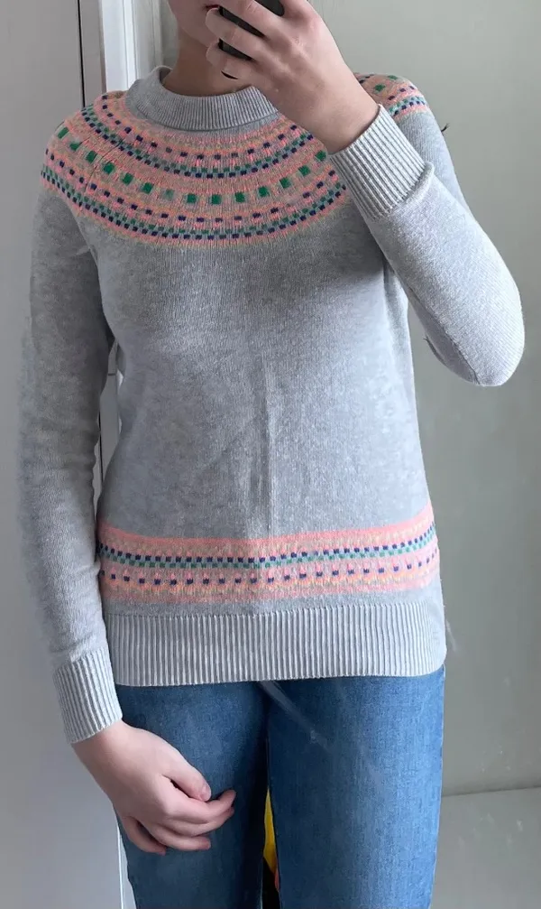 Gap Knit Sweater Cotton XS Pullover Multicolor - Image 4