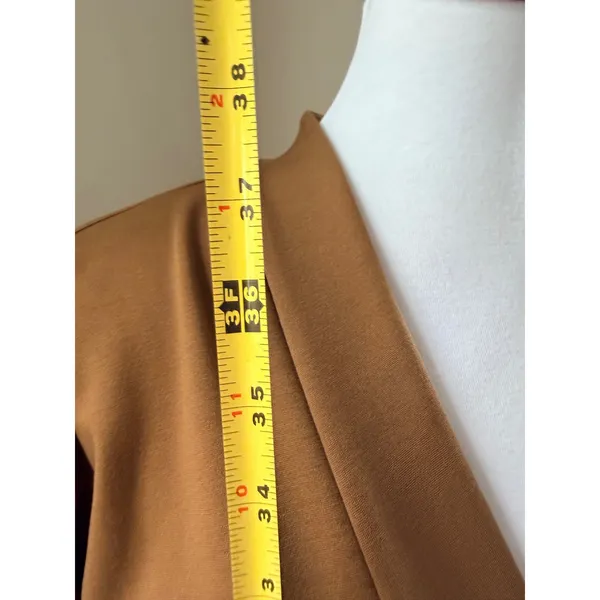 Eileen Fisher Flex Ponte Belted Jacket Cardigan Hazel Brown S - Image 8