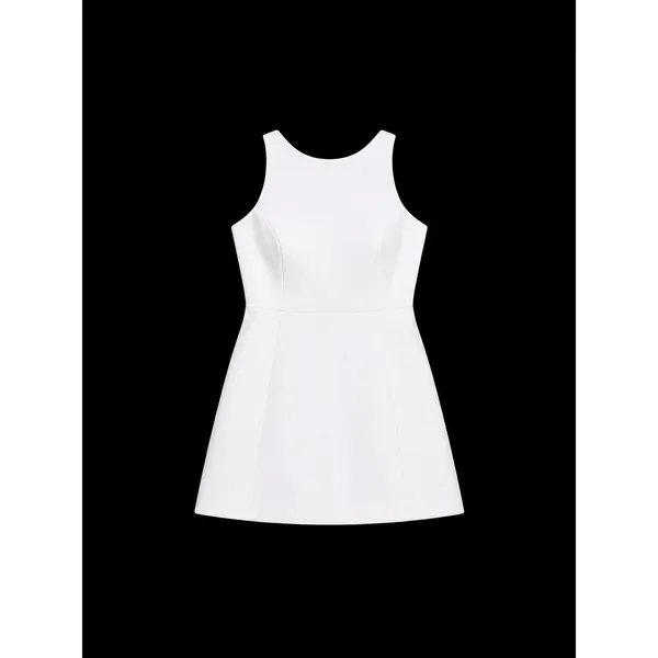 NWT Amanda Uprichard Maribel Dress White Sleeveless‎ Mini Bow Back Small - Image 5