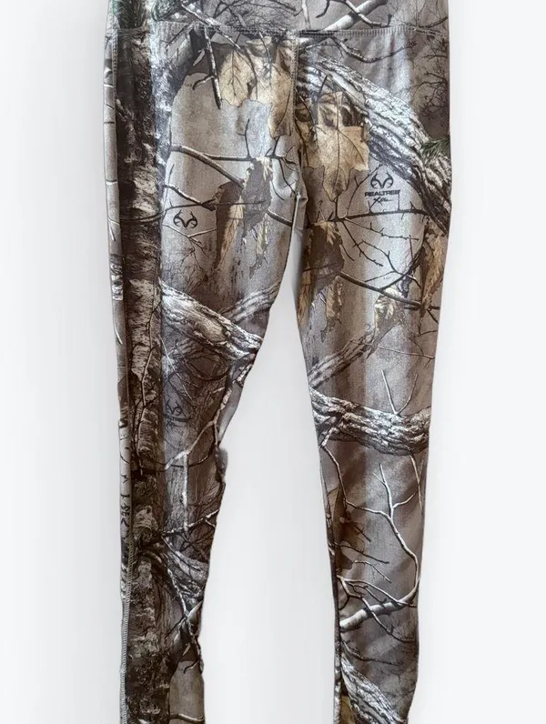 Woman’s Houston Texans Realtree Brown Camouflage Leggings - Image 2