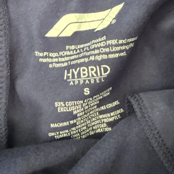 Aeropostale F1 Formula 1 Low Rise Fleece Shorts Size S Blue White - Image 2