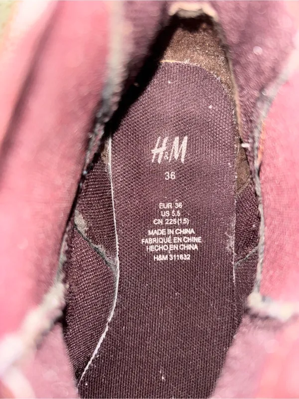 H&M Women’s Slip-On Sneakers in Burgundy/Maroon - Image 4