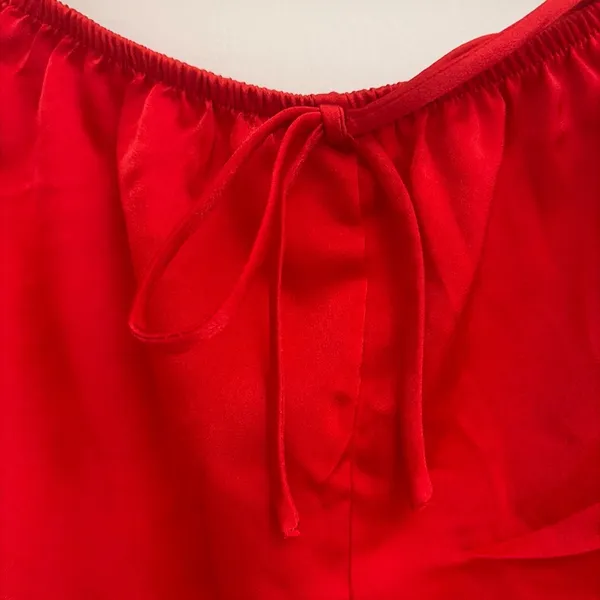 No Boundaries New!Red Satin Heart Pocket Pajama Set size M - Image 9