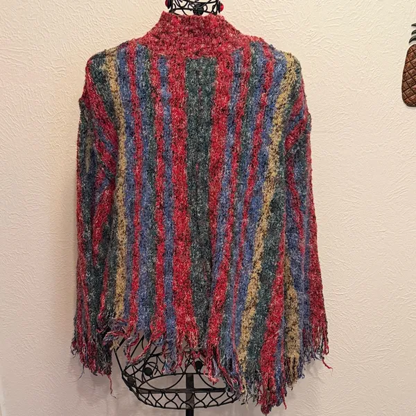 ⛽️⛽️⛽️BOGOHO⛽️⛽️⛽️POL Multicolor Striped Women's Sweater-size medium - Image 8