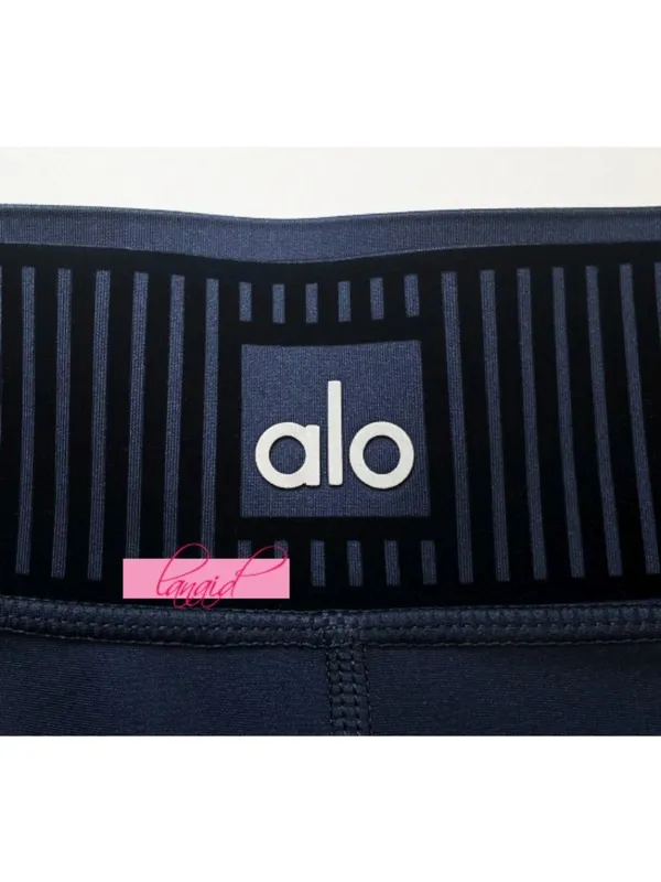 Alo Airlift High-Waist 7/8 Line Up Leggings Navy Hi-Rise Waisted Tights Skinny - Image 10