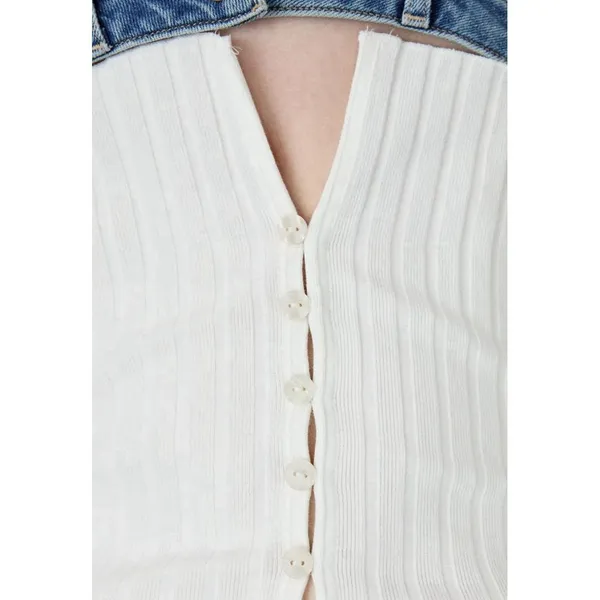 Free People Tilly Long Sleeve Cardi Blouse Top Knit Ribbed Button Down Size XS - Image 5