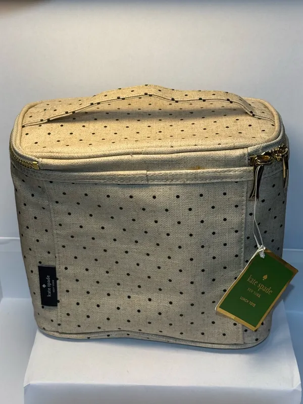 Kate Spade New York Out to Lunch Tote Polka Dot Lunch Bag NWT - Image 3