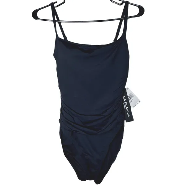 NWT La Blanca Black Island Goddess‎ One Piece Swimsuit - Size 6 - Image 5