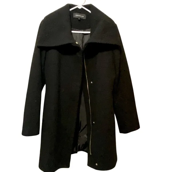 Jones New York Black Trench Winter Coat - Image 2