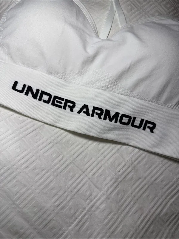 Under Armour White Seamless Sports Bra - Image 4