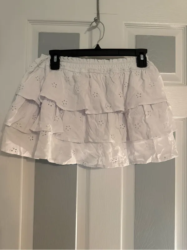 Altar'd State Tiered Eyelet Ruffle Mini Skort - Image 5