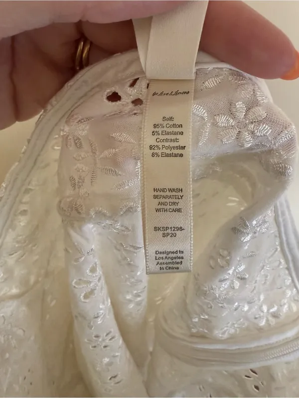 For Love and Lemons White Unlined Sophie Eyelet Skirt Mini Small Bachelorette - Image 9
