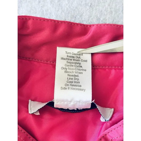 Acorn‎ Pink Quilted Lightweight Jacket Coat Full Zip Womens Medium - Image 4