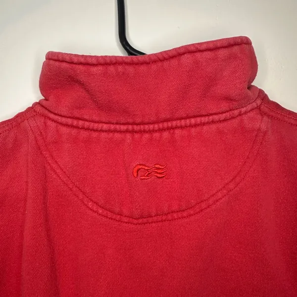 Vintage Princess Cruises Caribbean 1/4 Zip Sweatshirt in Red Size Medium - Image 11