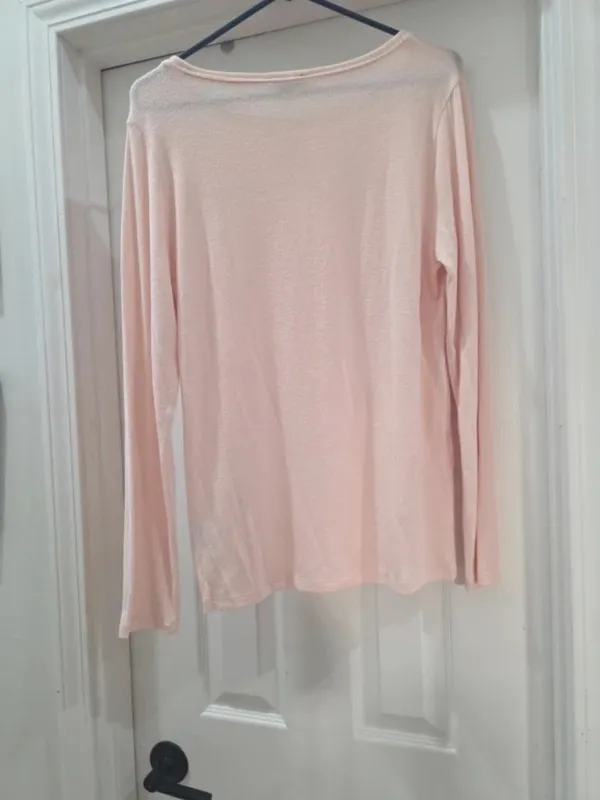 NWT J. Crew Size Large Light Pink Crew Neck Lightweight Soft Sweater Top NEW - Image 8