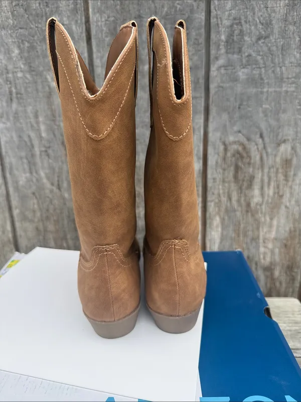 Arizona Maybrook Tan Brown Womans Western Cowboy Boots Size 7.5 Coatal Cowgirl - Image 5