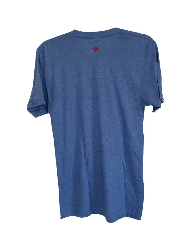 Tuckernuck Logo American Apparel Tri-Blend Tee in Blue Small Womens New Tshirt - Image 4