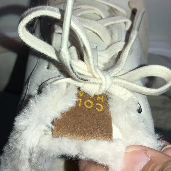 Cole Haan grand women's size 7.5 W27400 tan‎ brown grey with faux fur lining - Image 9