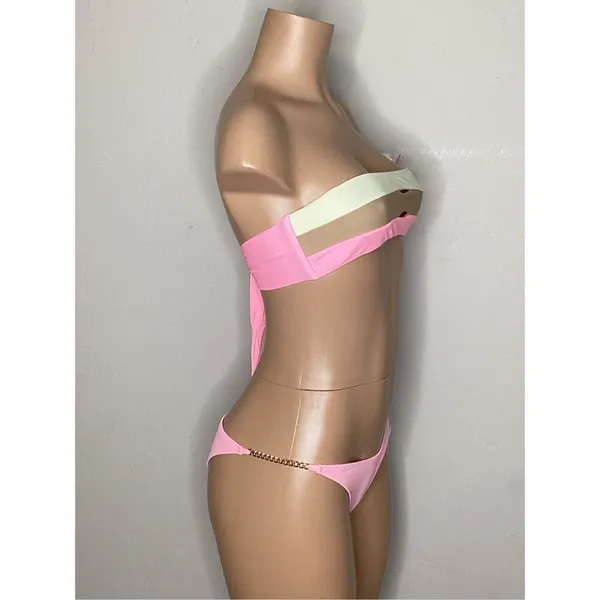 New. L*SPACE and PQ pink bikini. Large. Retails $172 - Image 4
