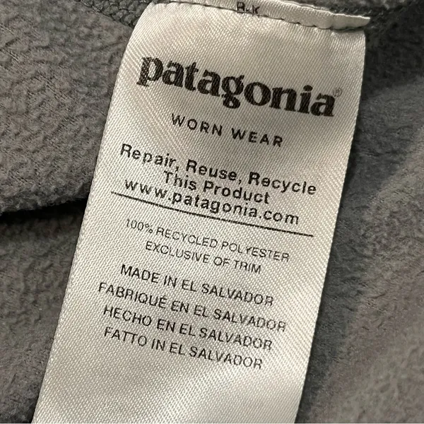 Patagonia Women’s Gray Micro D Quarter Zip Fleece Pullover size Medium - Image 6