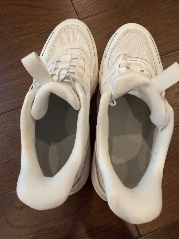 Allswift Women's White/Silver Slip-On Cushioned Walking Shoes Size 8 - C72-013 - Image 6