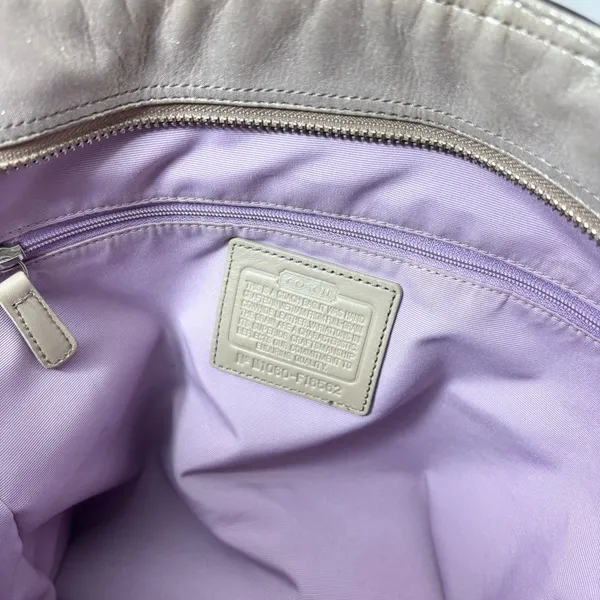 Coach Y2k Madison Gold Leather Tote Bag Purse Top Handle Satchel‎ - Image 8