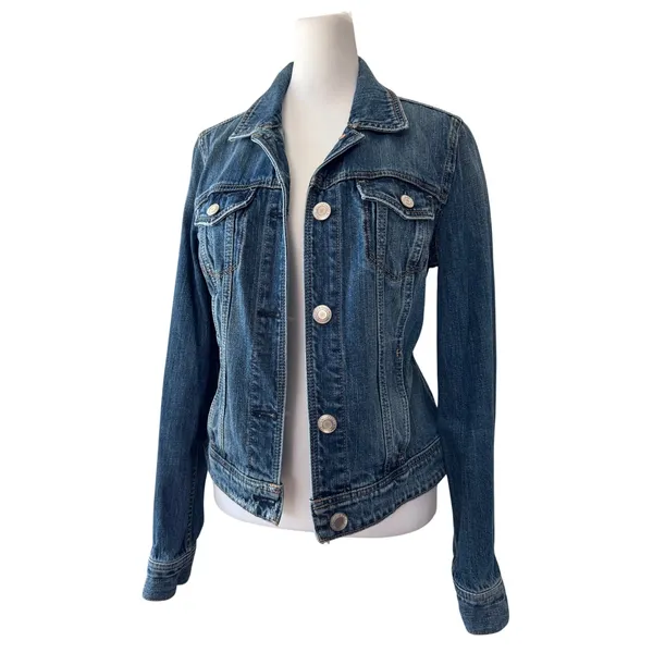American Eagle 100% Cotton Medium Wash Denim Jacket - Image 3