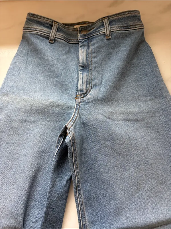 Zara Light Blue Wide-Leg Jeans - Image 2