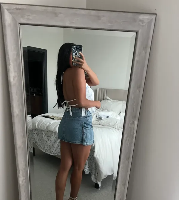 Garage Denim mini skort - Image 6