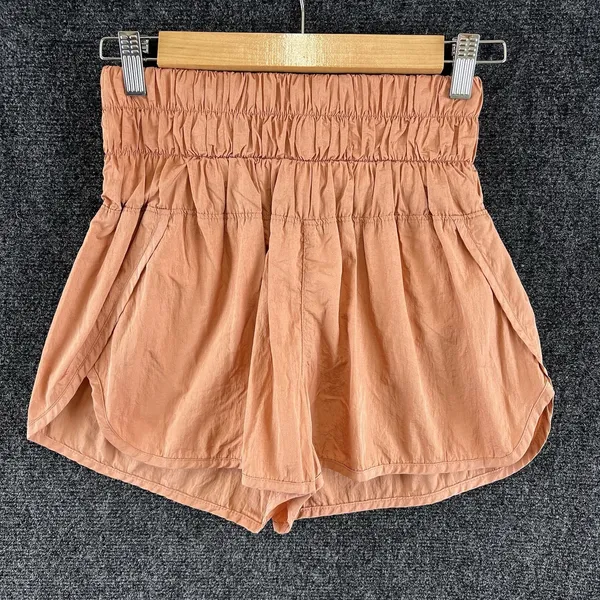 FP Movement Free People The Way Home High Rise Running Shorts Peach Terracotta S - Image 2