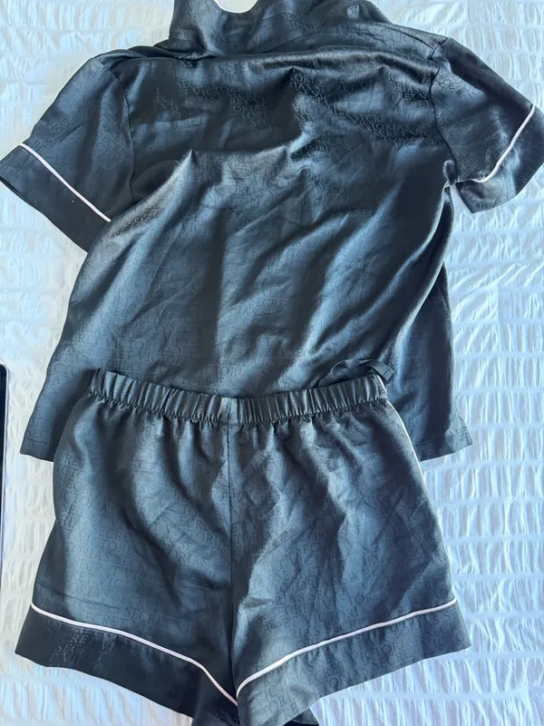 Black Silk Victoria's Secret PJ Set - Image 2