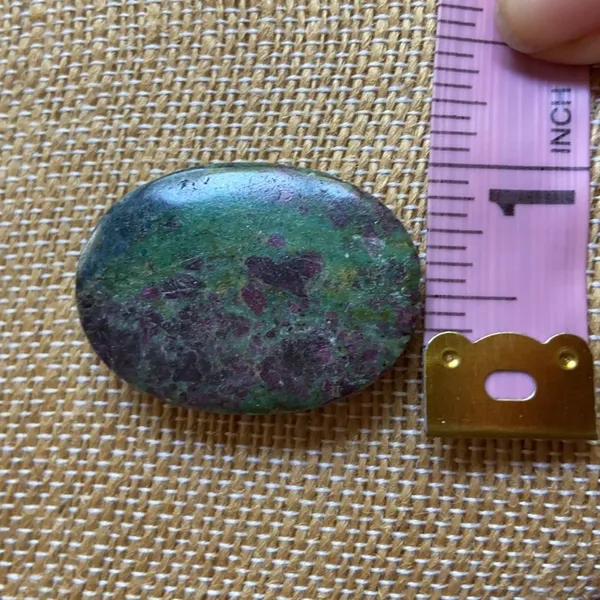 Ruby Zoisite (Anyolite) Drilled Pendant Green - Image 6