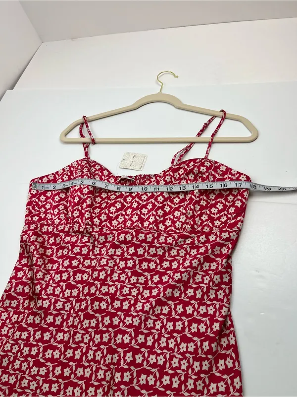 Intimately Free People On Our Radar Slip Dress Floral Red Cherry‎ Combo XL NEW - Image 7
