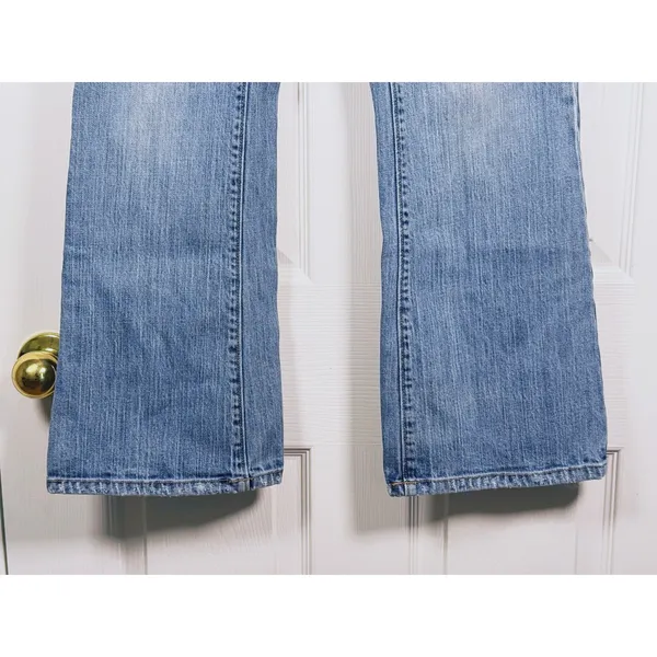 Vintage Y2K American Eagle Artist Bootcut Jeans Size 6 Blue Low Rise 90s Grunge - Image 9