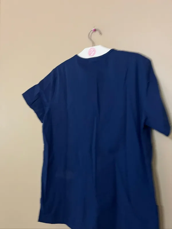 Cherokee Workwear Blue Button Up Scrub Top Size XS Womans - Image 7