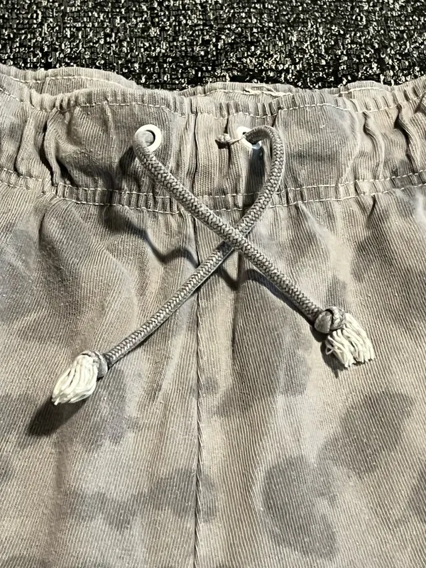 Womens M Nike Gray Washed Tie-Dye Athletic/Casual Jersey Shorts - Image 5