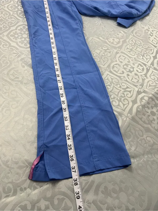 Med Couture Straight-Leg Scrub Pants in Periwinkle - Image 10