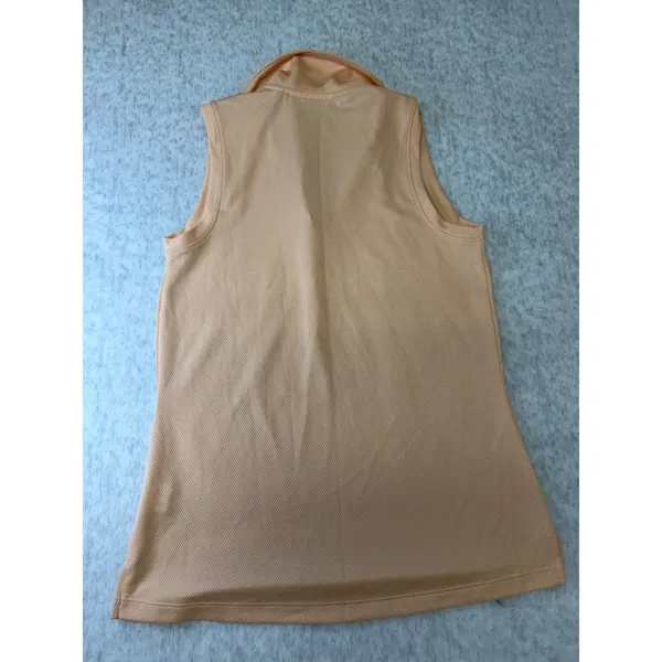 Walter‎ Hagen Clubhouse Womens XS Peach Sleeveless Golf Polo Shirt V-Neck Peach - Image 5