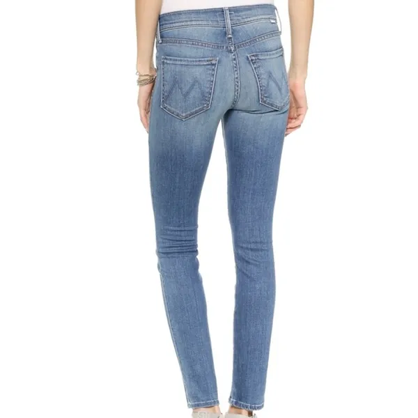 Mother denim the charmer satisfaction blue skinny jeans size 27 - Image 2