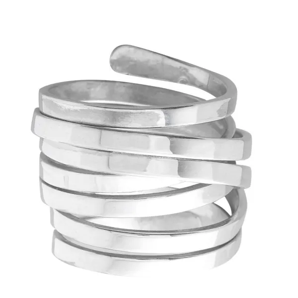 Boutique MultiLayer Adjustable Wrap Ring |‎ 925 Sterling Silver - Image 9