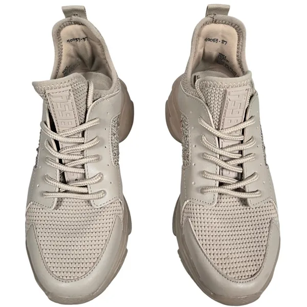 Steve Madden Women's Vance Beige‎ Rhinestone Chunky Sole Sneakers Shoes Size 6.5 - Image 2