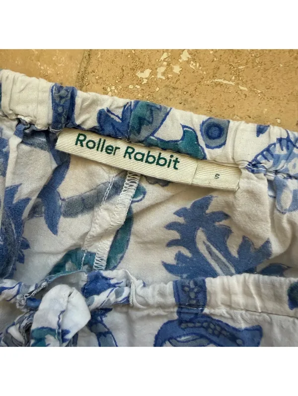 Roller Rabbit Floral Amanda Pajama Pants Lounge Bottoms Cotton Women Size Small - Image 3