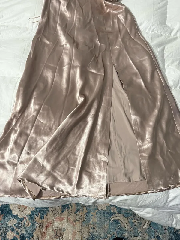 Birdy Grey Satin Halter dress - Image 6