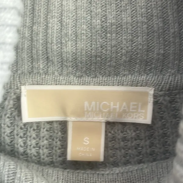 MICHAEL Michael‎ Kors gray turtleneck knit sweater women's size small - Image 2