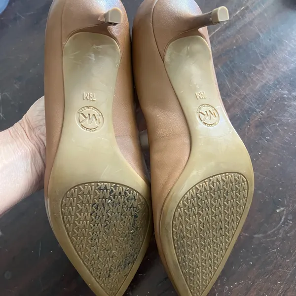 Michael Kors Tan Leather Women's Shoes small heel - Image 6