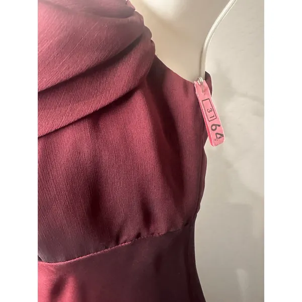 Betsy & Adam burgundy maxi dress‎ size 4 - Image 3