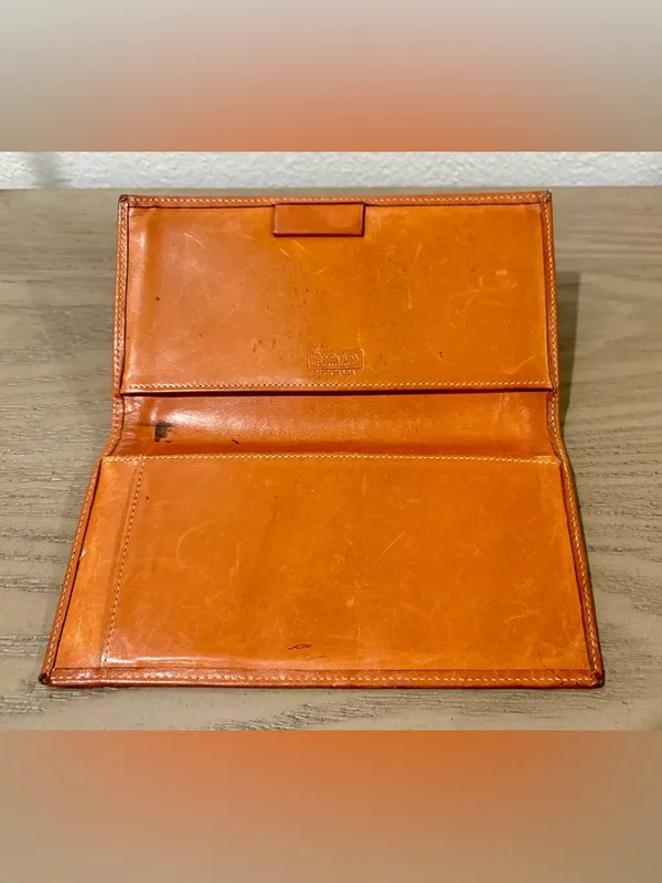 Vintage Dooney & Bourke Pebbled Leather All-Weather Leather Checkbook Cover - Image 7