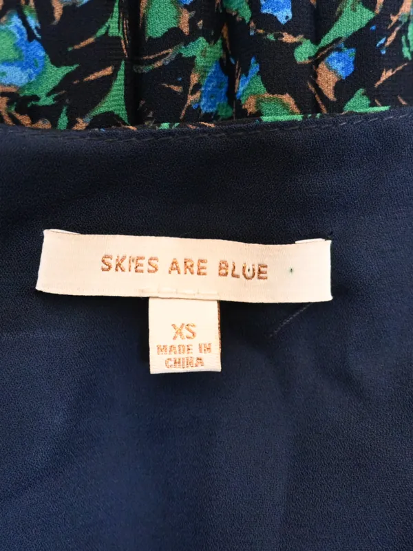 Anthropologie Skies Are Blue Women's XS V-Neck Long Sleeve Lined Midi Dress - Image 9