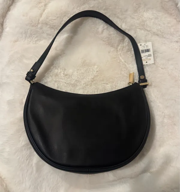 Black Michael Kors Leather Small Conv Pouchette - Image 4