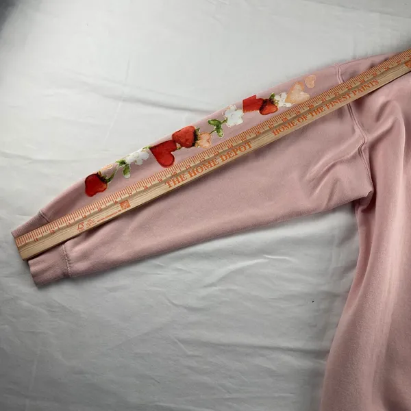 Strawberry Shortcake "Sweet Love" Pink Graphic‎ Sweatshirt Women's Size Large - Image 7